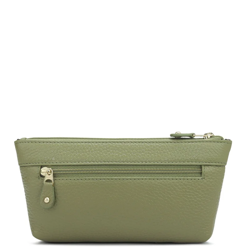 Da Milano Fern Wax Leather Multi Pouch - Fern  | Best Price UAE